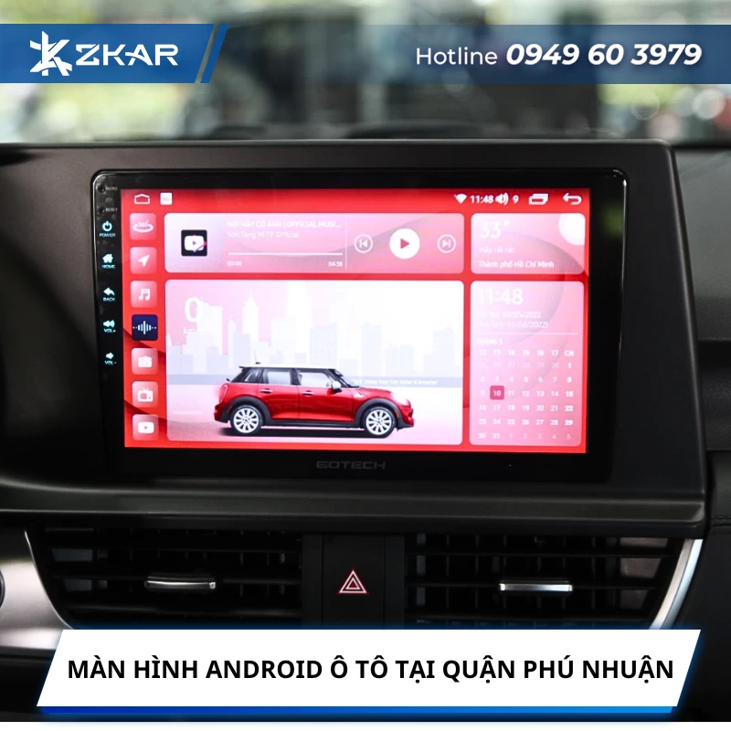 Lắp màn hình android ô tô tại quận Phú Nhuận